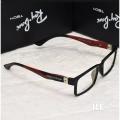 Porsche Design Eyeglass Rectangle frame  black & maroon. 