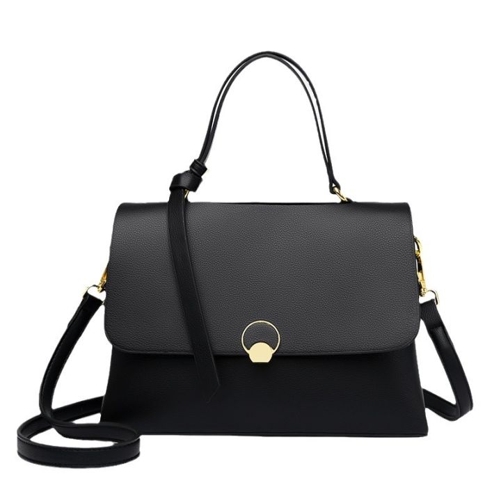 Genuine%20Leather%20Bag%20Women's%202023%20New%20High-value%20Versatile%20Women's%20Leather%20Doctor%20Bag%20Commuter%20Bag%20Simple%20Temperament%20One-Shoulder%20Handbag%20-%20Image%205