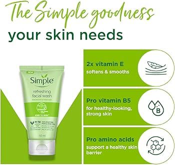 Simple Refreshing Facial Wash 150ml ( Chinese Version)