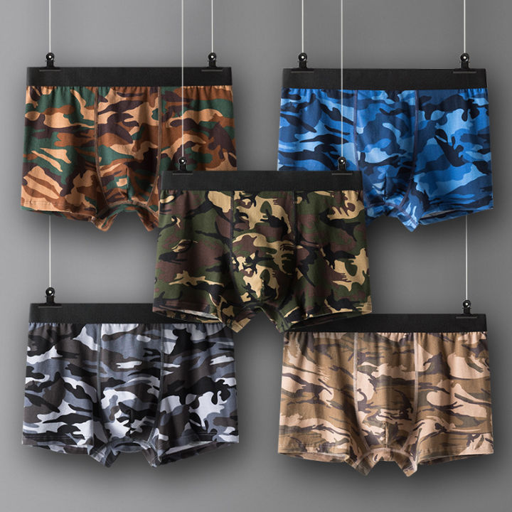 Men's boxers Camouflage Military panties man Cotton mens boxer