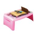 Baby kids FOLDING Plasticd Desk table Laptop Desk Bed Desk Reading Notebook Desk Table for Study For Baby Kids And Student Table (Folding Plastic Table) (Multi Colour).