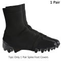 1 Pair Spike Foot Covers Super Soft High Elastic Slip Resistant Solid Color Spats Football Cleat Covers Sports Accessories Eatop. 