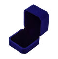 Square Velvet Jewelry Box Ring Holder -Gift Packaging- Marriage Storage Organizer -Earring Display Wedding. 