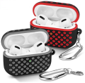 A_irpod Pro Solid Silicon Protective Case Dot Style Cover for Yearphod Case. 