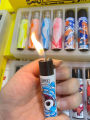 Clipper Butane Lighter Nylon Material Exquisite Pattern Inflatable Grinding Wheel Lighter Cigarete Accessories Collection Gift.