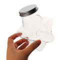 Star Shaped Doll Ornament Storage Box Plastic Bottle With Lids Food Storage Container Wide Mouth Jar Reusable Cookie Container.