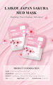 LAIKOU 5 Pcs/Set Sakura Pores Cleansing Hydrating Mud Mask- 5g/Each. 