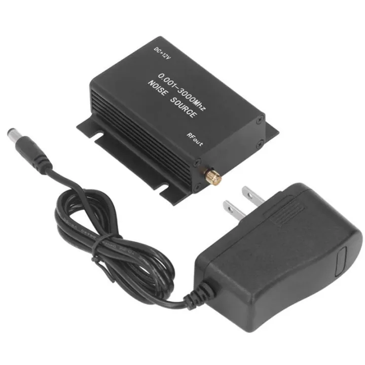 DC12V Noise Source 0.001-3000Mhz Simple Spectrum Tracking Source Black Noise Source Noise Signal Generator Jammer with AC100-240V US Plug