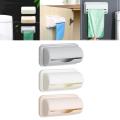 Organizer container Trash bags storage Space-saving Plastic Wall-mounted Garbage bag dispenser Shelf Kitchen organizer for Home Office Restaurant Household waste management Waste disposal solution. 