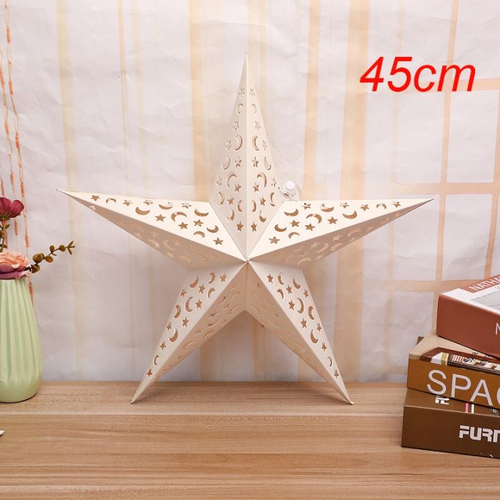 30/45/60cm%20Eid%20Mubarak%20Hollow%20Out%20Star%20Hanging%20Pendant%20Christmas%20Ramadan%20Decoration%20Home%20Party%20Islam%20Muslim%20Paper%20Stars%20Lantern%20-%20Image%202