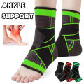 Ankle Brace, Ankle Support with Adjustable Strap for Weak Ankles, Sleeve Socks for Ligament Damage, Sprained Ankle, Plantar Fasciitis, Achilles Tendonitis, One Size for Men & Women.
