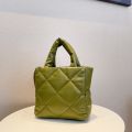 Designer quilted tote bag padded Puffy Bag warm puff bucket bag Women Casual Space Bale Down Feather puffed handbag cute winter. 