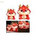 Chinese Dragon Doll Comfortable Cute Bedding Accessories Stuffed Figures 24cm.