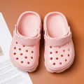 Children's Crocs Girls 2024 new summer indoor home non-slip boys soft soled primary school children outdoor slippers for girls. 