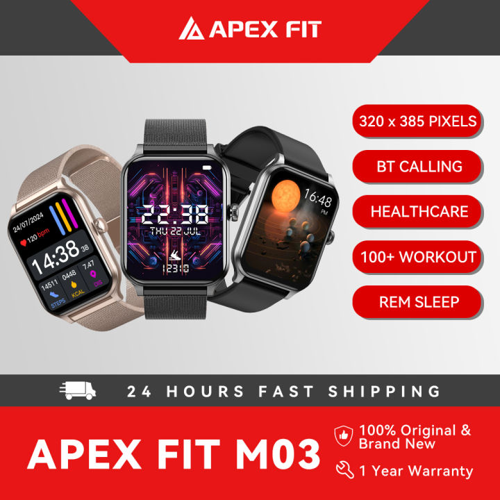 Apex Fit Calling Smartwatch Health Monitoring IP68 Waterproof Notifications Sport Fitness Tracker Smart Watch for Ios Andriod