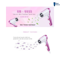 Kemey KM 6833 Cool and Hot Electric Foldable Hair Dryer for Women. 