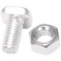 200 Pcs M6X12mm Greenhouse Nuts and Bolts Square Head Bolts Nuts Greenhouse Repair Kit Parts Replacement Garden Supplies.
