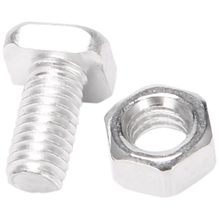 200 Pcs M6X12mm Greenhouse Nuts and Bolts Square Head Bolts Nuts Greenhouse Repair Kit Parts Replacement Garden Supplies