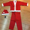 Children Santa Claus Costume Dress up with Hat for Festive New Year Carnival Years Old Boy. 