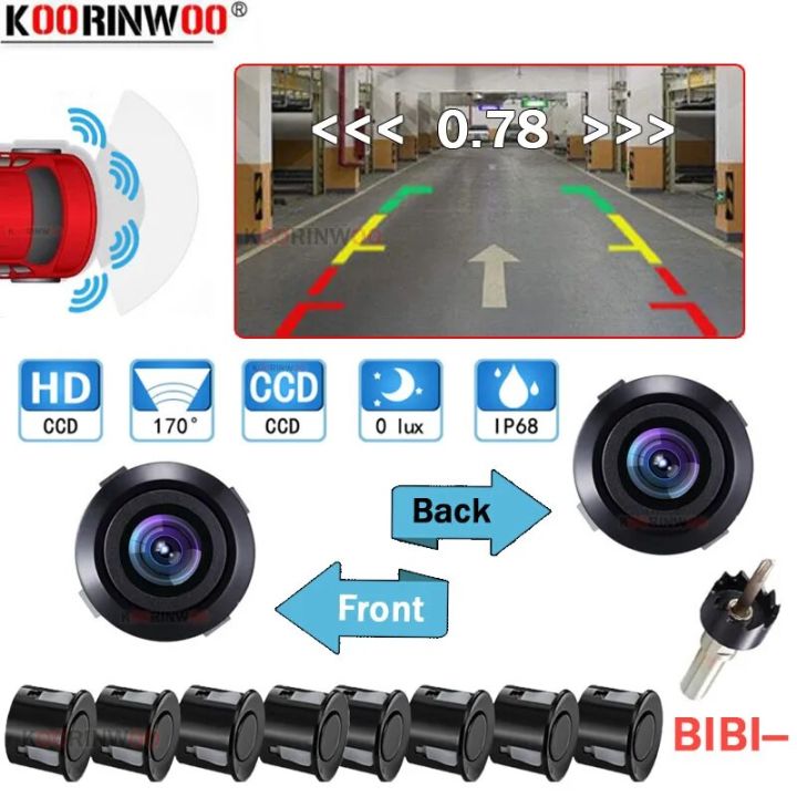 Option%205-Red%20Sensors-Koorinwoo%20CPU%20Intelligent%20System%20Car%20Parking%20Sensor%208%20Rear%20+%20Front%20Camera%20Mirror%20Radar%20Detector%20Warming%20System%20For%20Android%20Radio%20-%20Image%202