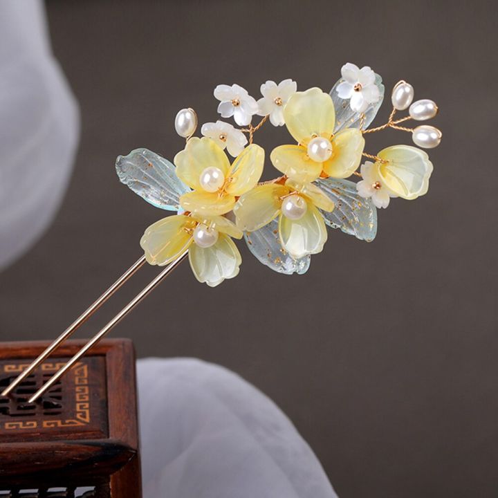 Flower%20Hair%20Sticks%20Chinese%20Hanfu%20Hair%20Accessories%20For%20women%20Light%20Yellow%20Floral%20Hairpins%20Retro%20Girls%20Hairbands%20Wedding%20Jewelry%20-%20Image%205