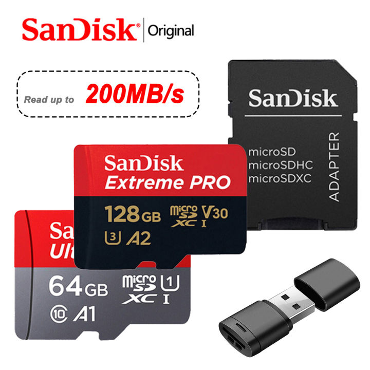 128gb Micro Sd Card Sandisk Extreme Pro 128gb Kaina Sandisk