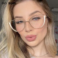 OQ BOGA 6 Colors Unisex Anti Blue Light Screen Radiation Computer Glasses Women Men Eye Protection Fashion Metal Cat Eye Frame Eyewear. 