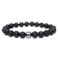 Whimsical Indispensable -Stress Relief Tigers Eye Obsidians Mens Bracelets 8mm Beads Hematite Xmas Gifts - Bracelet- Innovative. 