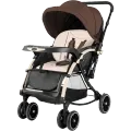 Baby Stroller C3 Pram for Your Baby with Rocking Mood and Adjustable Handle Bar Best Premium Quality Prams Trolly- Magenta and Blue Gift for Baby. 