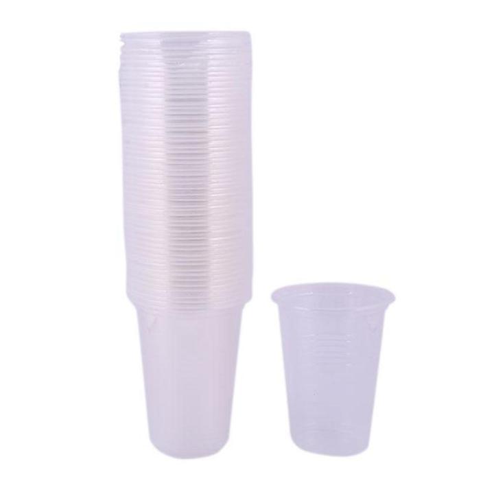 Disposable Plastic Glass - 250ml - 50pcs (Transparent) | Daraz.com.bd