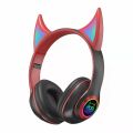 Cross-border STN25 Bluetooth Headset Beautiful Girl Demon Wireless Sports Game Luminous Folding Card Manufacturers.