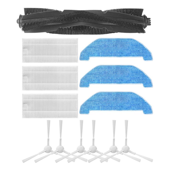 Main Roller Spin Side Brush Hepa Filter Mop Cloth Rag Replacement