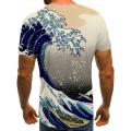 2023 Brand Surf T shirt Men Waves Tshirt Printed Ocean Shirt Print Sail Anime Clothes Mens Clothing T shirts Printed Style Tops.