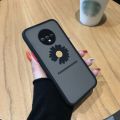 Jizetin for OnePlus 7T Back Cover Small Fresh Daisies Mobile Phone Case Ultra Thin Full Lens Protection Phone Case for Girl.