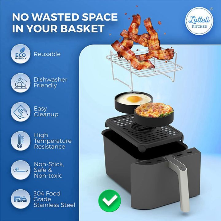 LKPCIGCXM%20Air%20Fryer%20Rack%20for%20Dual%20Basket,Air%20Fryer%20Accessory%20Multi-Layer%20Rack,for%20Ninja%20Foodi%20DZ201%20DZ40%20Double%20Basket%20Air%20Fryer%20-%20Image%204
