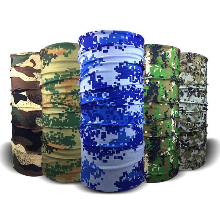 4 Pcs Half Face Handkerchief Multicolor- MultiColor