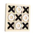 XO Triple Tic Tac Toe Wooden Board Game Casual Battle Board Game Suitable for children.