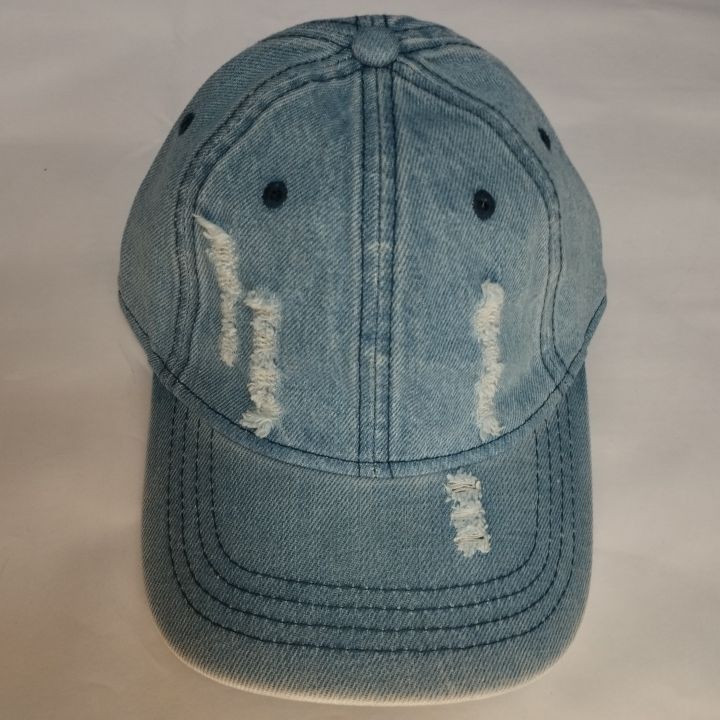 Sky%20Blue%20Distressed%20Ripped%20Denim%20Wash%20Cap/%20Hat%20Premium%20-%20Image%208