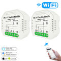 Ecocc【COD】Smart Switch Smart Life/Tuya APP 1/2 Way 90-250V WiFi Switch Module With Rail bracket Work With Alexa Google Home. 