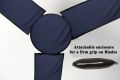 The Furnishing Tree Ceiling Fan Cover with attachable end closure Dustproof Polyester Three Blade Set of 1 Fan Cover. 