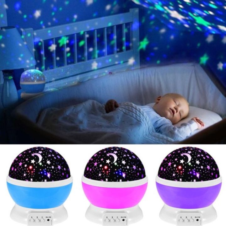 Projectable Night Light Stars Star Master Rotating Starry Sky Light,Colorful Night Lights Projector ...