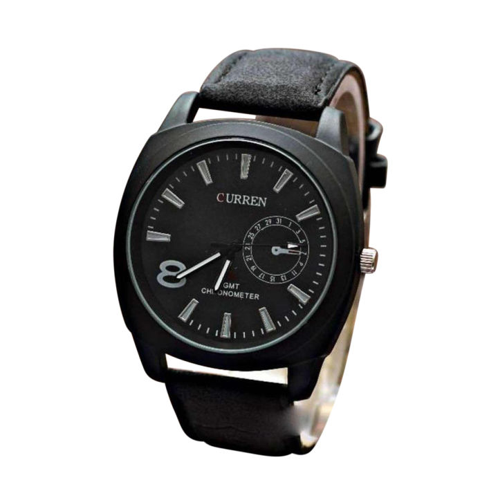 Full Black Curren 8 Black Analog Watch For Men - Watch For Men - Watch For Men - Elevate Style Full Black Curren Analog Watch