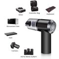 2 in 1 Wireless Car Vacuum Cleaner with LED Light , Portable Mini Wet/Dry Vacuum for Car Interior and Home Cleaning. 