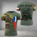 Chile Shirt Men's T-Shirt Tops 3D Printed Chilean Flag Tees Veteran Short Sleeve Male Summer O Neck Oversized Vintage Streetwear. 
