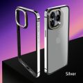 Stainless Steel Bumper Phone Case for iPhone 15 Pro Max 15Plus 15Pro iPhone15 Metal Frame Armor Titanium Phone Accessories Mascaraara.