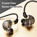 Wiresto In Ear Headphones Earphone Wired Earbuds Heavy Bass Headset Soundproof Earplugs Noise Canceling.