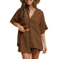 Ladies Breathable Cotton Crepe Top & Short Pant for Women – Smart and Subtle Dress. 