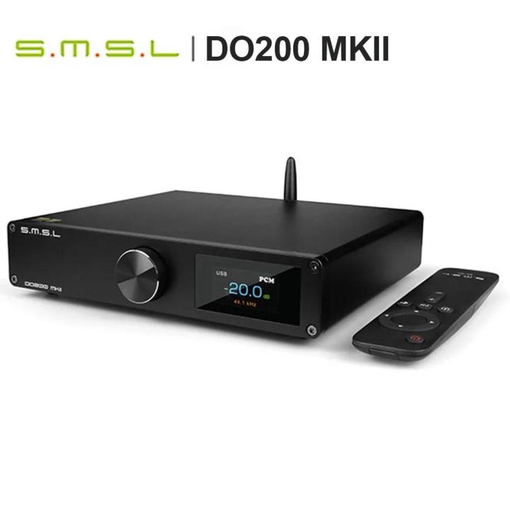 SMSL%20DO200%20MKII%20Bluetooth%205.1%20MQA%20Sound%20Audio%20DAC%20Desktop%20DSD%20XMOS%20ES9068AS*2%20Support%20MQA-CD%20Full%20with%20Remote%20Control%20Decoding%20-%20Image%206