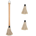 18Inch Basting Brush BBQ Mop BBQ Brushes for Sauce Durable Natural Hardwood Handle BBQ Grill Brush. 