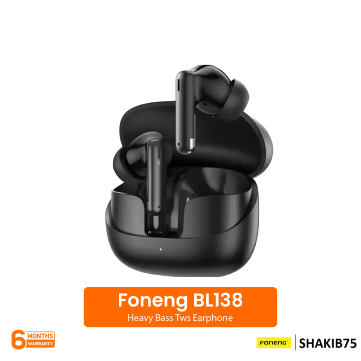 FONENG BL 138 In-Ear TWS BluetootH headset - Black
